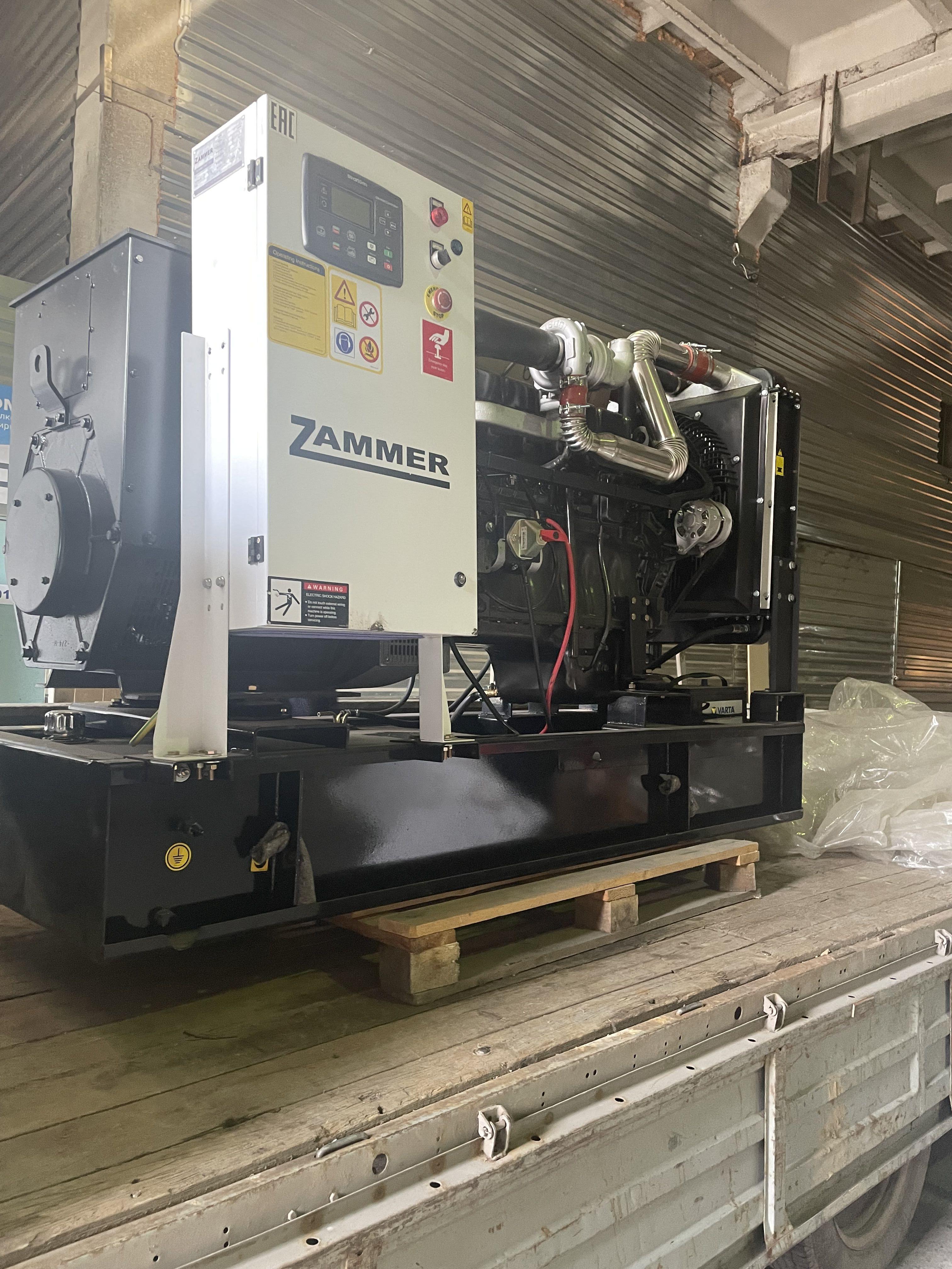 Отгрузка дизельного генератора Zammer AD-100-Т400 в г. Красноярск