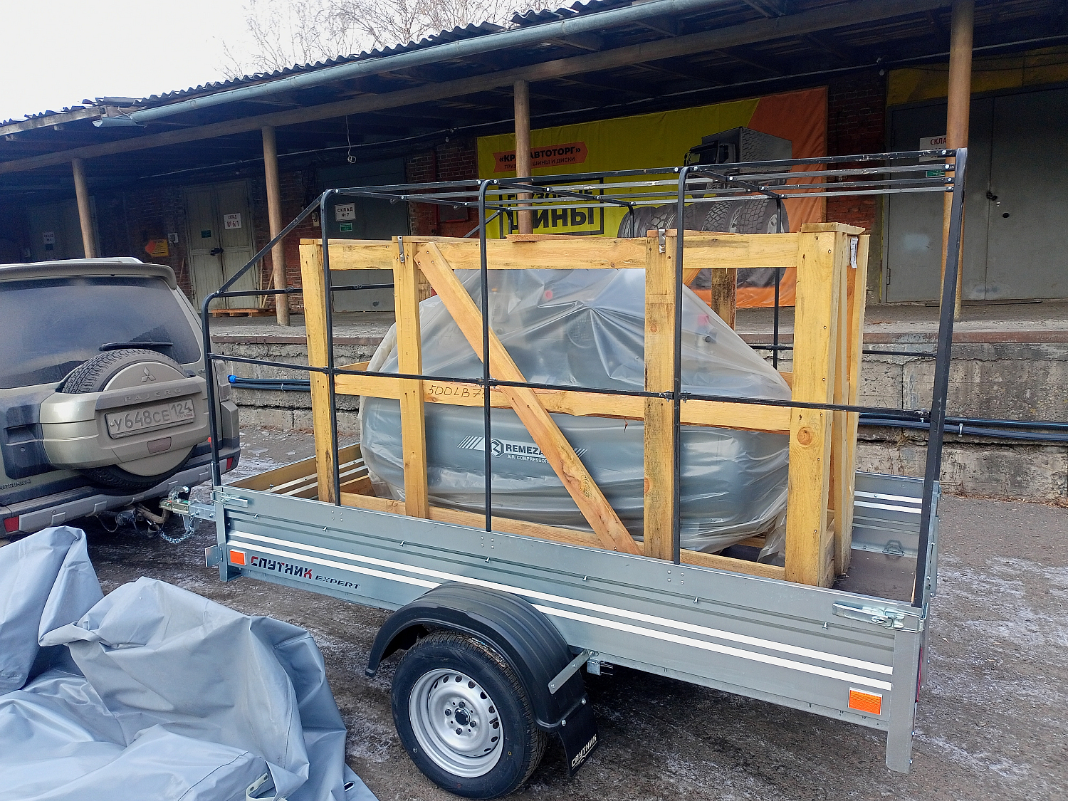 Отгрузка поршневого компрессора Remeza СБ4/Ф-500.LB75 в г. Красноярск